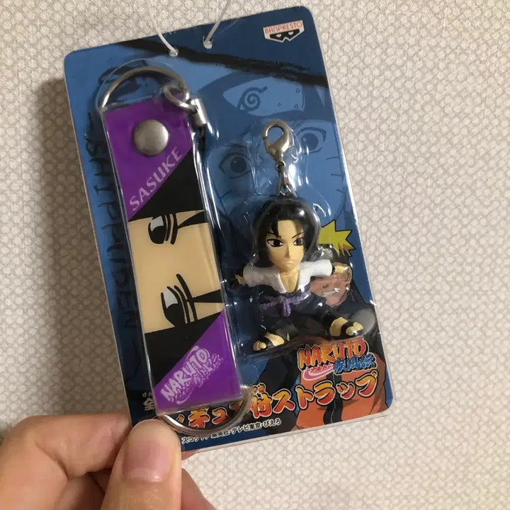 [BUNJANG] Naruto Sasuke Strap Keyring / 고전 나루토 사스케 스트랩 키링