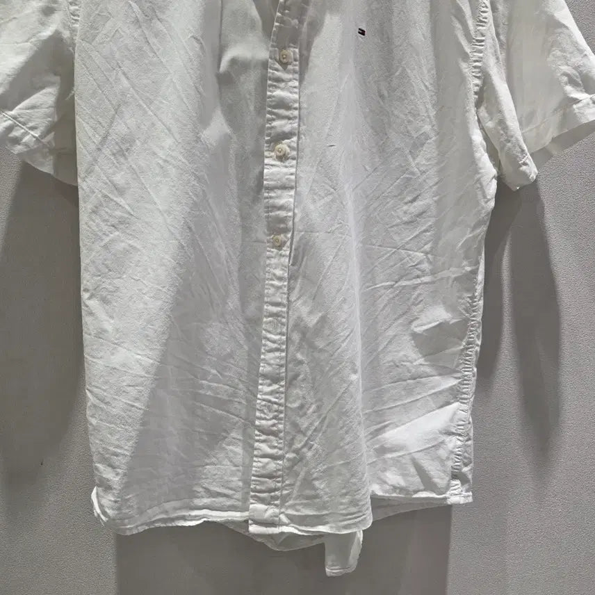 [BUNJANG] Tommy Hilfiger White Short Sleeve Shirt XL / 타미힐피거 화이트 반팔 셔츠 XL