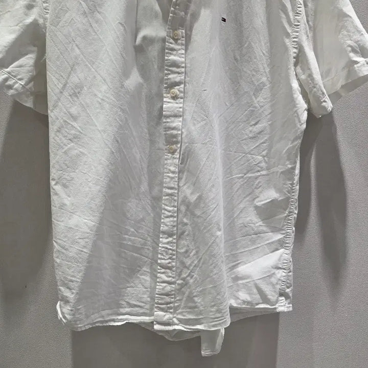 [BUNJANG] Tommy Hilfiger White Short Sleeve Shirt XL / 타미힐피거 화이트 반팔 셔츠 XL