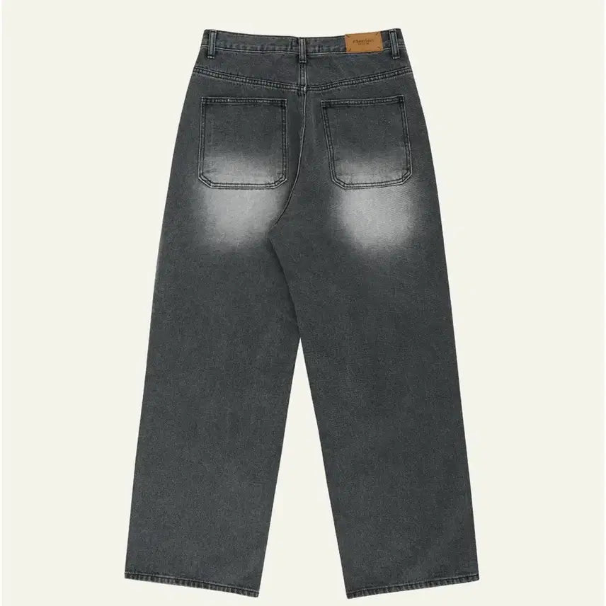 [BUNJANG] ReinSein Vintage Distressed Wide Black Denim Pants / ReinSein 레인세인 빈티지 데미지 와이드 흑청팬츠 1사이즈