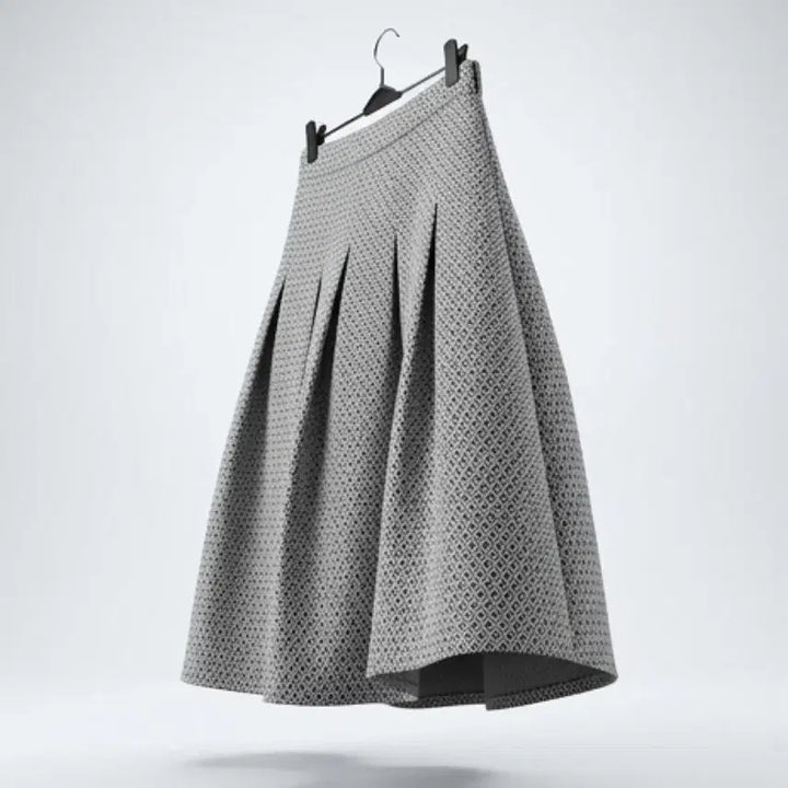 [BUNJANG] Cacharel Dot Pattern Pleated Skirt / 여성66 / 까사렐 도트패턴 주름 스커트WT 11-29