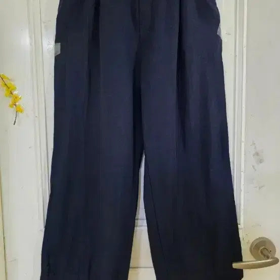[BUNJANG] Summer Linen Blend Wide Leg Pants / 여름 마 65레이온 35와이드 통바지  깨끗해요  77사이즈