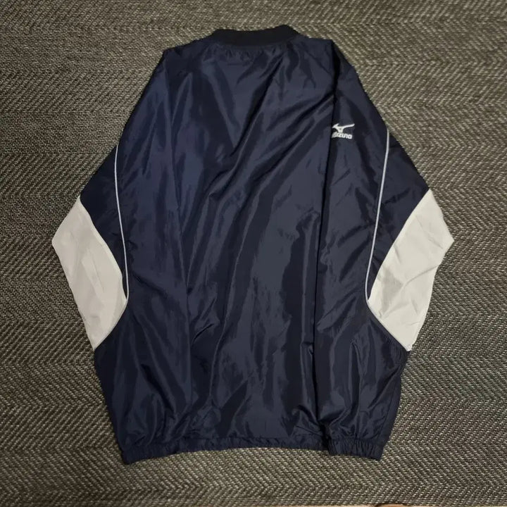 [BUNJANG] Mizuno Navy Windbreaker Jacket / 미즈노 네이비 바람막이 웜업