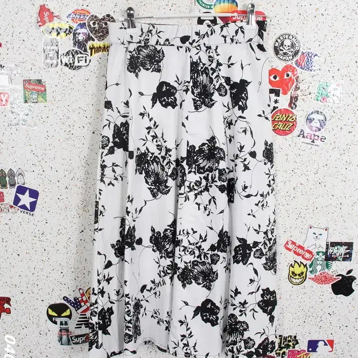 [BUNJANG] Simply Banding Floral Cotton Skirt / 여성F / 심플리 밴딩 플라워 코튼 스커트WT 11-30