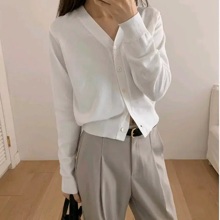 [BUNJANG] GanneSra Salmon Cardigan Ivory / 새상품 가내스라 새먼 가디건 아이보리
