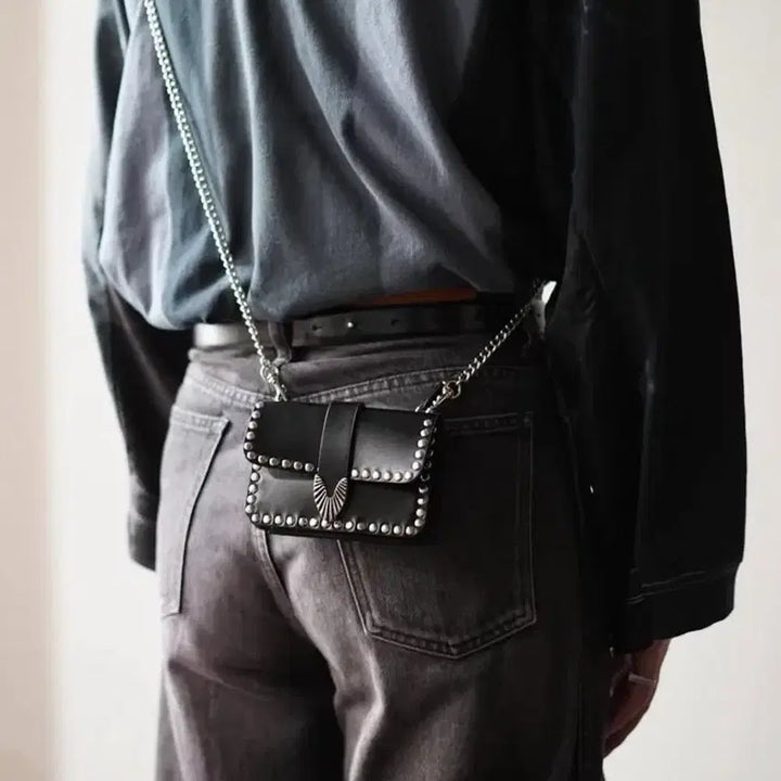 [BUNJANG] TOGA Studded Wallet Mini Bag Black OS / 토가 TOGA스터드 장식 월렛 미니백 블랙OS
