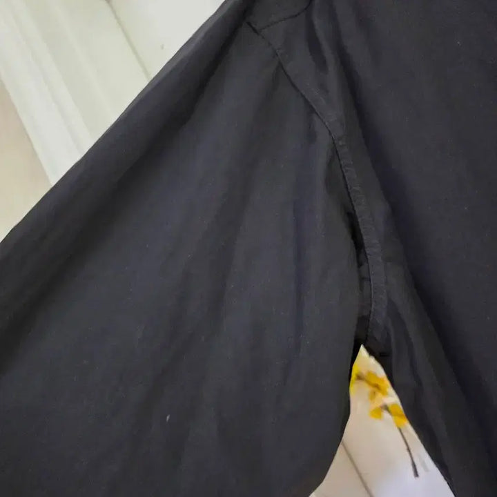 [BUNJANG] Black Cotton Oversized Shirt Jacket / 봄 요즘유행하는 고급스러운 남방셔츠 면  자켓  가슴단면66