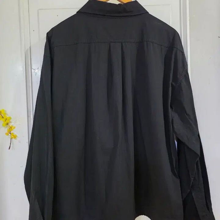 [BUNJANG] Black Cotton Oversized Shirt Jacket / 봄 요즘유행하는 고급스러운 남방셔츠 면  자켓  가슴단면66