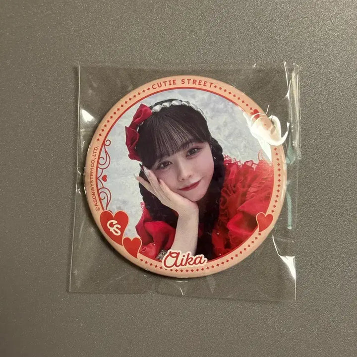 [BUNJANG] Qsto Cutestreet Aika Sanrio Can Badge / 큐스토 큐티스트리트 사노 아이카 캔뱃지