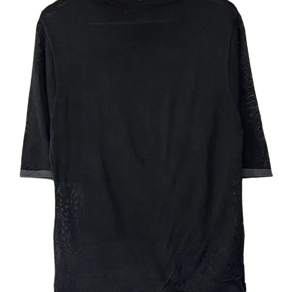 [BUNJANG] XS Argyle Point Short Sleeve Knit Top Black / [XS] JPN 아가일포인트 반팔 니트 블랙