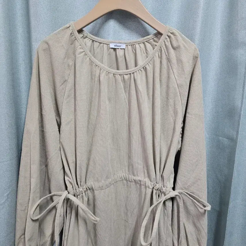 [BUNJANG] Afianr Beige Corduroy Long Dress / afianr 베이지  코듀로이 롱윈피스66