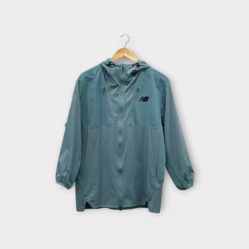 [SOLD OUT] [90] 뉴발란스 경량 후드 바람막이 자켓 S 민트