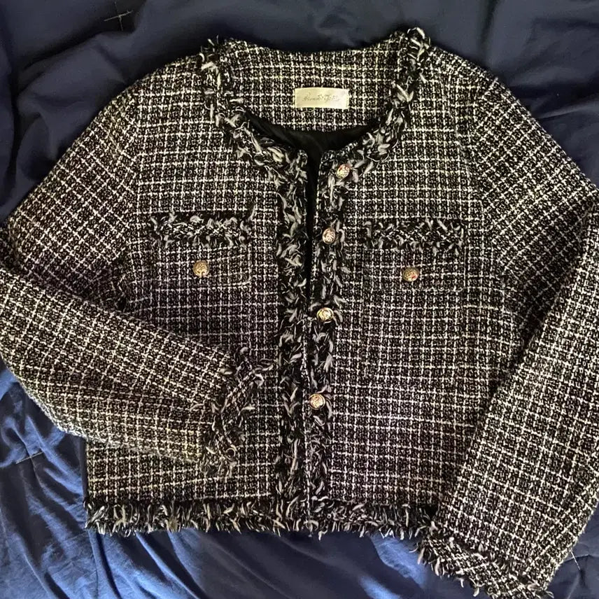 [BUNJANG] Tweed Jacket / 에이블리 지그재그 트위드 자켓