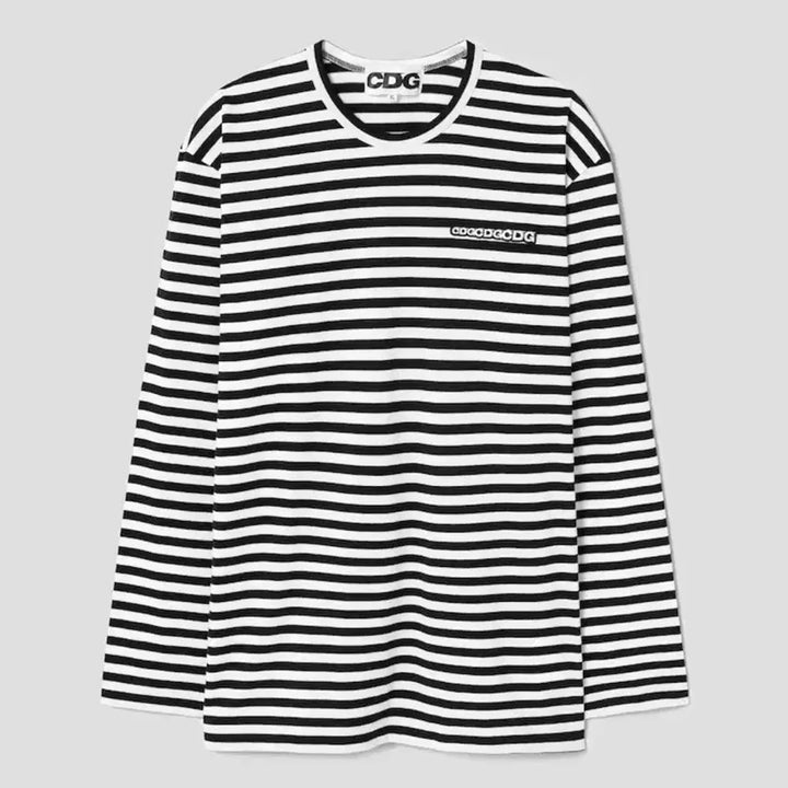 [BUNJANG] CDG Black Stripe Long Sleeve T-Shirt / CDG 블랙 스트라이프 긴팔 티셔츠