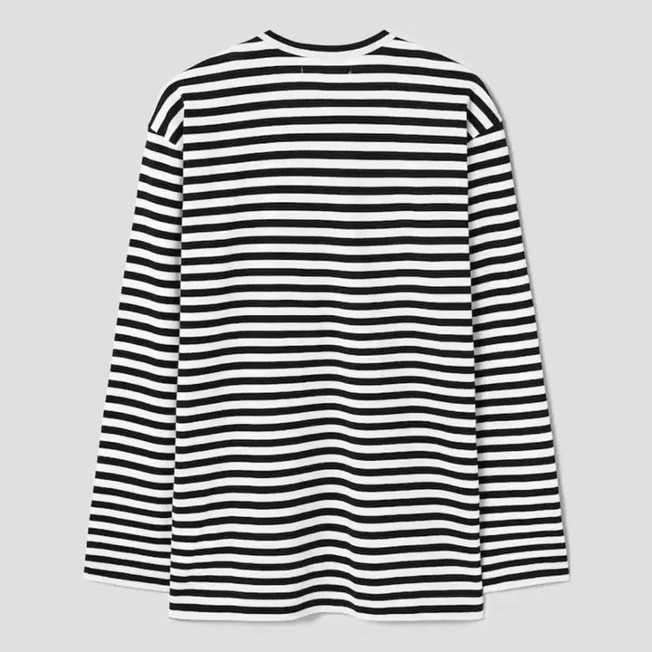 [BUNJANG] CDG Black Stripe Long Sleeve T-Shirt / CDG 블랙 스트라이프 긴팔 티셔츠
