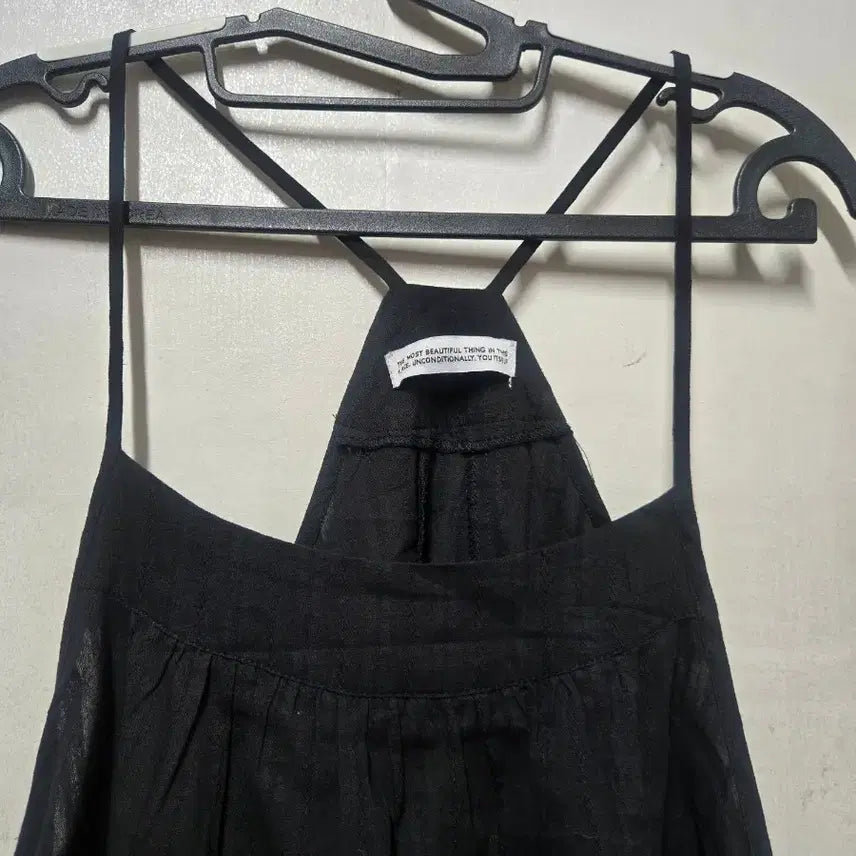 [BUNJANG] Someplace Layered String Shirring Mini Dress / 썸플레이스 레이어드 스트링 셔링 미니원피스
