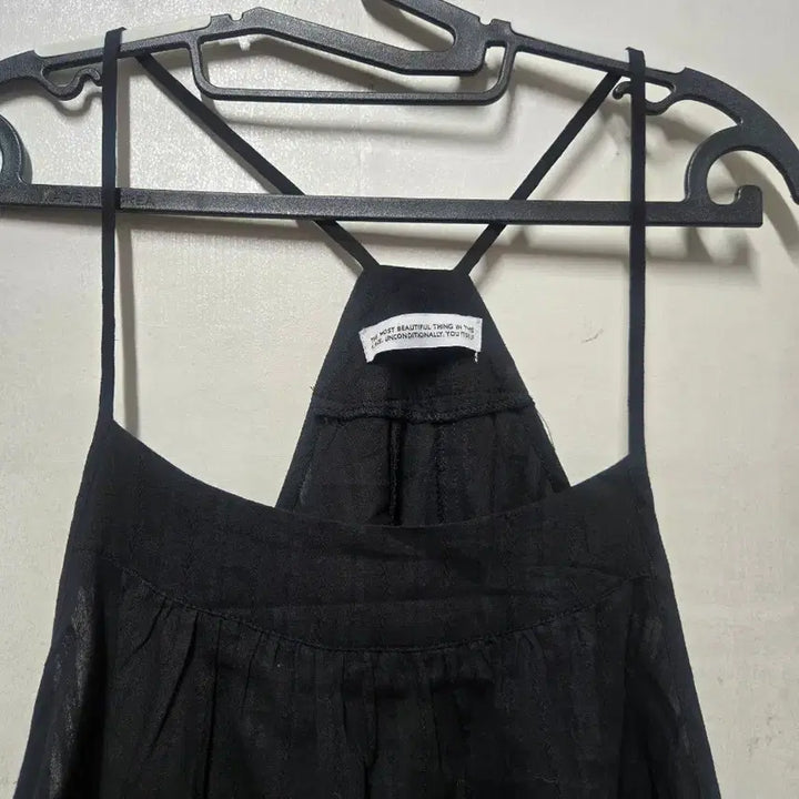 [BUNJANG] Someplace Layered String Shirring Mini Dress / 썸플레이스 레이어드 스트링 셔링 미니원피스