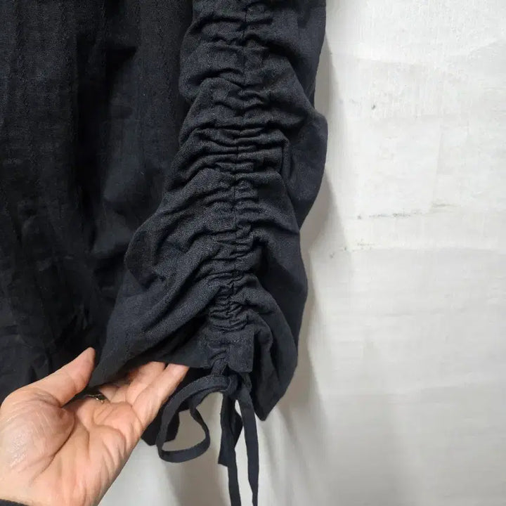 [BUNJANG] Someplace Layered String Shirring Mini Dress / 썸플레이스 레이어드 스트링 셔링 미니원피스