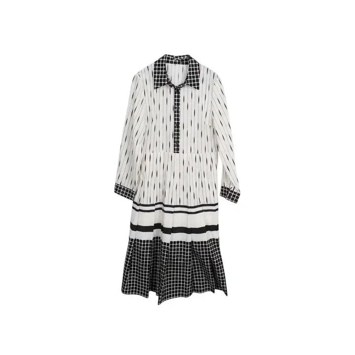[BUNJANG] Popular Pattern Spandex Shirt Dress IV / 여성M / 파퓰러 패턴 스판 셔츠원피스IV 26-1