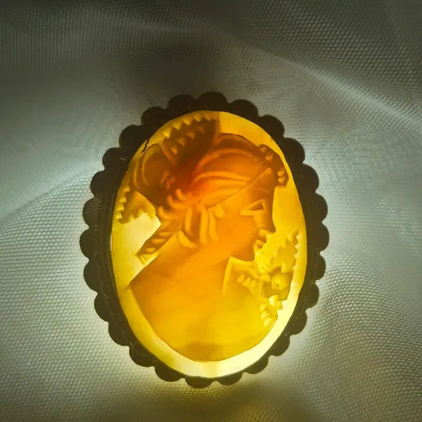 [BUNJANG] Vintage Shell Cameo Brooch/Pendant / 빈티지 쉘카메오 copper