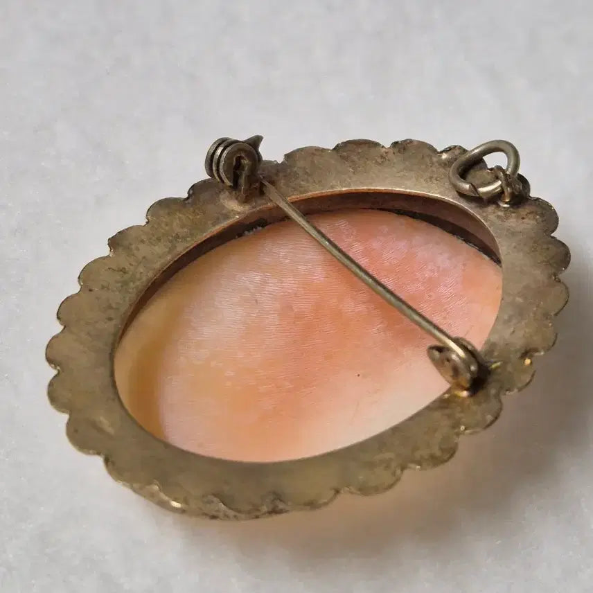 [BUNJANG] Vintage Shell Cameo Brooch/Pendant / 빈티지 쉘카메오 copper