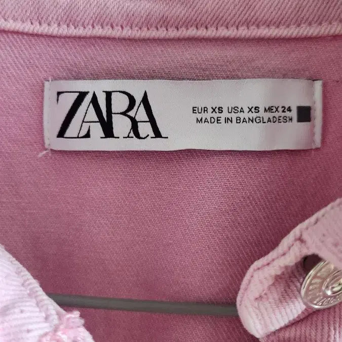 [BUNJANG] ZARA Pink Denim Jacket / 2026  자라  ZARA핑크 데님 자켓