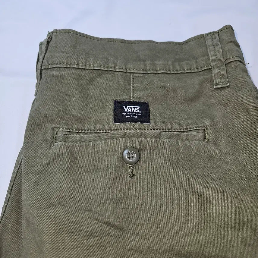 [BUNJANG] Vans Khaki Chino Work Pants Cotton Loose Tapered Fit Size 32 / 반스 카키 치노팬츠 워크팬츠 코튼 바지 루즈 테이퍼드핏 32
