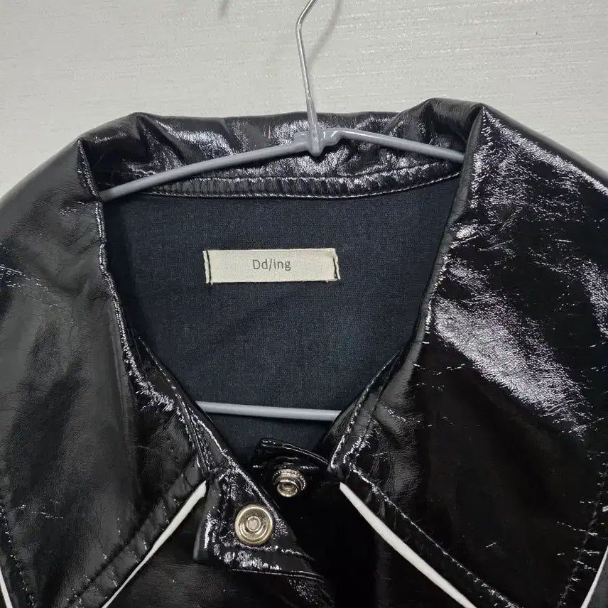 [BUNJANG] 3drting Black Enamel Baseball Jacket / 3drting 블랙 에나멜 야구 점퍼(