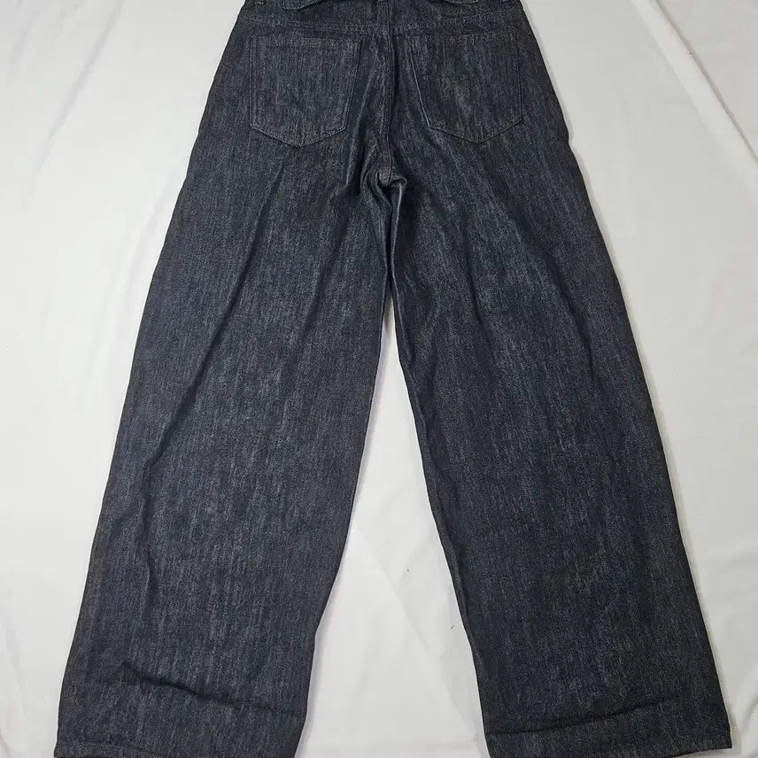 [SOLD OUT] GBH 와이드 데님 인디고 생지 진 팬츠 벨트 S