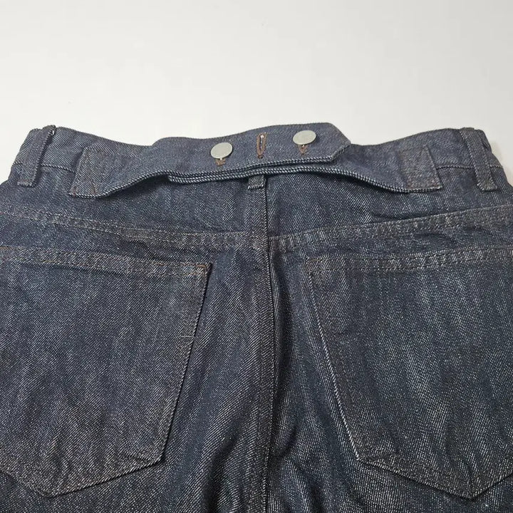 [SOLD OUT] GBH 와이드 데님 인디고 생지 진 팬츠 벨트 S