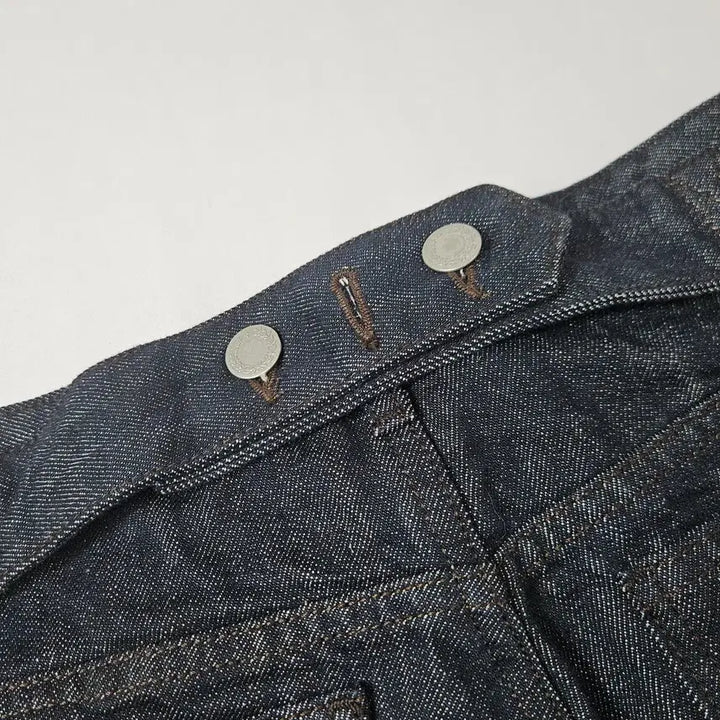 [SOLD OUT] GBH 와이드 데님 인디고 생지 진 팬츠 벨트 S