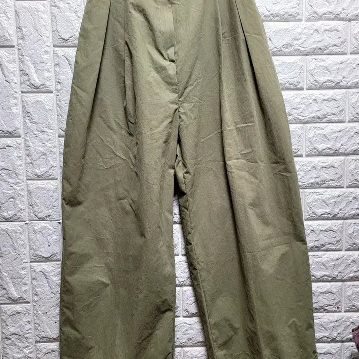 [BUNJANG] Wide Pleated Cotton Pants / 면 앞주름  와이드 팬츠