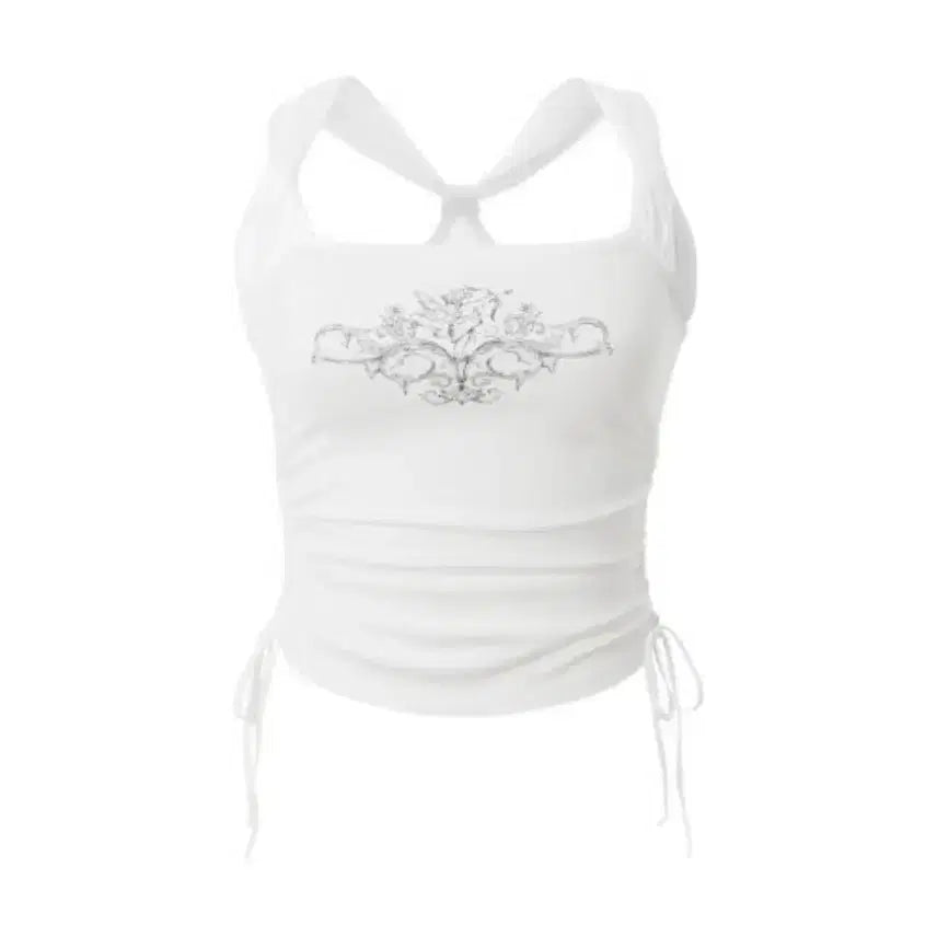 [BUNJANG] Three Times Cupid Shirring Top S / 쓰리타임즈 큐피트 셔링탑 s