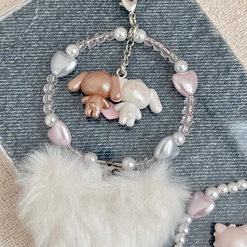 [SOLD OUT] 산리오 새상품 후와후와하트 챠미키티 허니큐트 슈가바니즈 일괄 스트랩 키링