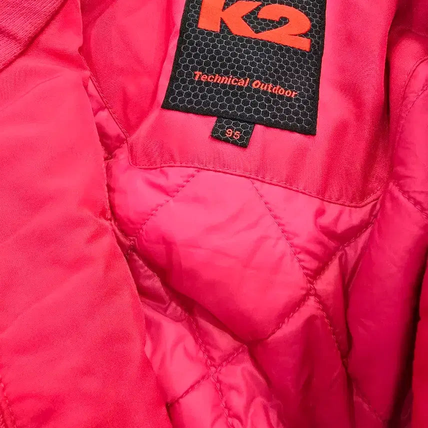 [BUNJANG] K2 Pink Hooded Gore-Tex Lightweight Padding Jacket (Size 66) / k2 진핑크 후드 고어텍스 패딩점퍼66