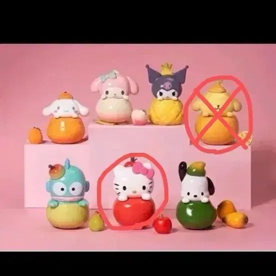 [BUNJANG] Sanrio Fruit Sandwich Gachapon Figure Kitty (Sealed) / 미개봉 산리오 과일샌드위치 피규어가챠 키티