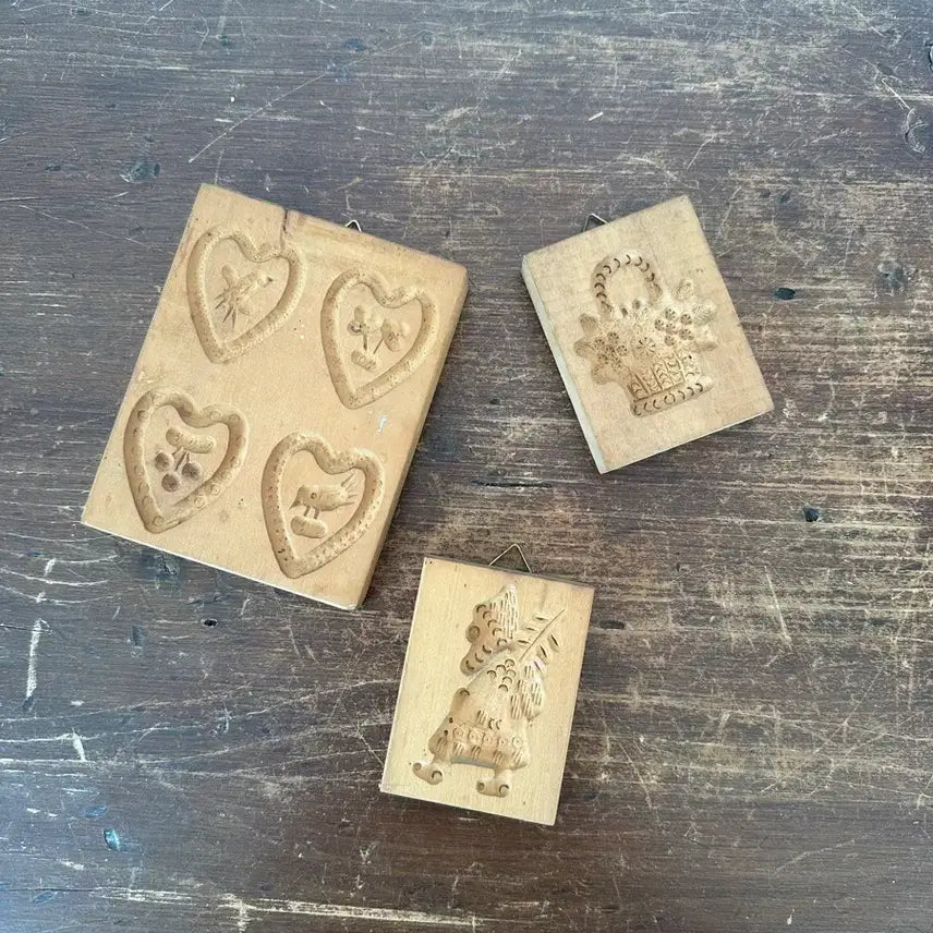 [SOLD OUT] 독일)빈티지 우드 쿠키몰드 벽걸이