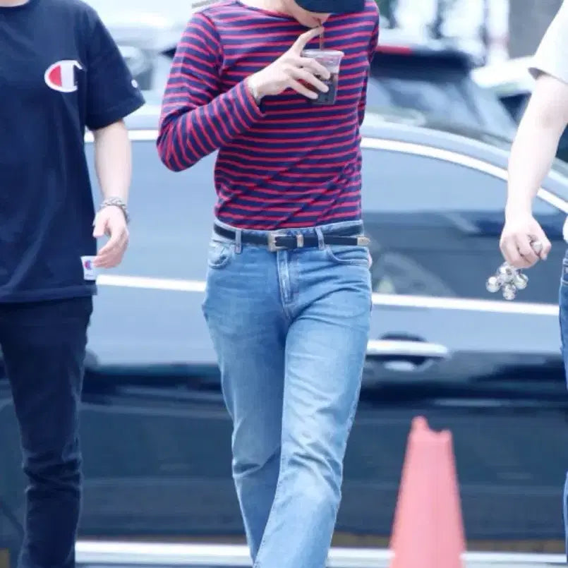 [BUNJANG] Saint Laurent GD Striped Border T-shirt / 지드래곤 착용) 생로랑 스트라이프 보더 티셔츠 105