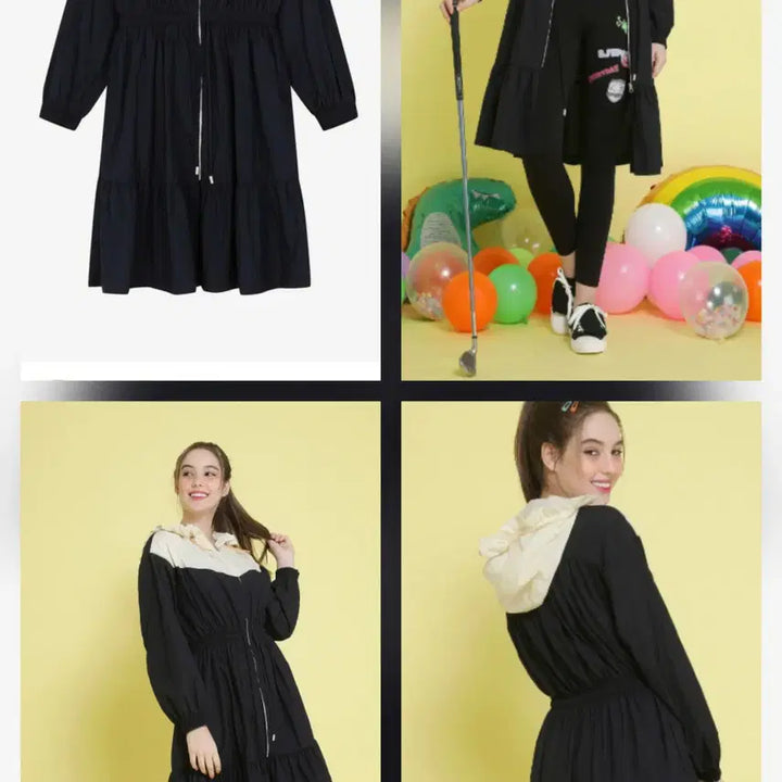 [BUNJANG] SJYP Frilled Hood Midi Jumper Size S / SJYP 에스제이와이피 프릴 후드 미디 점퍼 S사이즈