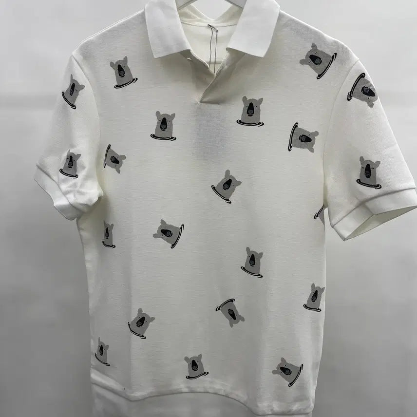 [BUNJANG] System Homme Bear Print Short Sleeve T-Shirt IVORY Size 95 / 시스템옴므 곰돌이 프린트 반팔 티셔츠 95