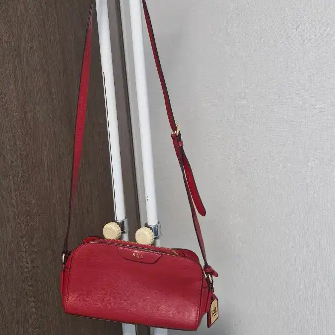 [BUNJANG] Ralph Lauren Red Mini Crossbody Bag / 랄프로렌 레드 미니크로스백 22x13x4