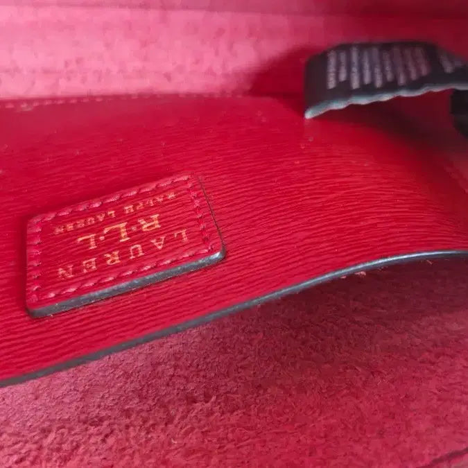 [BUNJANG] Ralph Lauren Red Mini Crossbody Bag / 랄프로렌 레드 미니크로스백 22x13x4