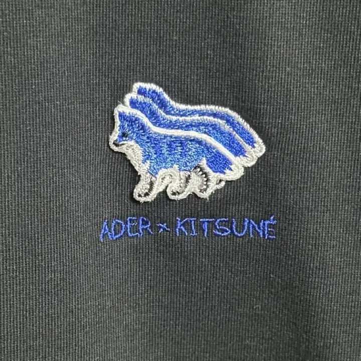 [SOLD OUT] 매종 키츠네 x 아더에러 레이어 트리플 폭스 티셔츠 블랙 [L,XL]