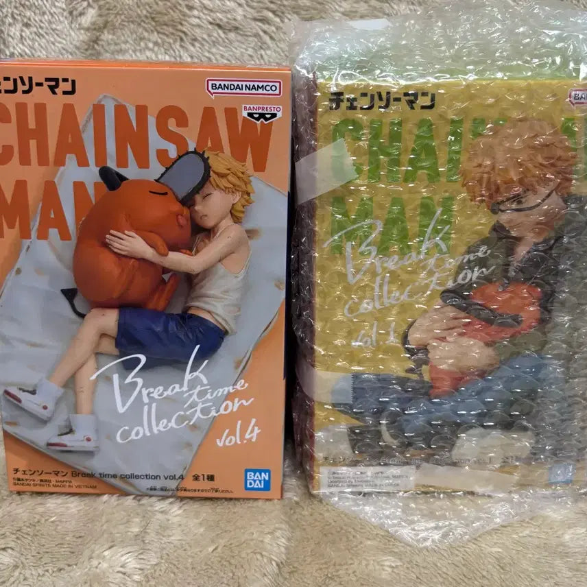 [BUNJANG] Chainsaw Man Break Time Denji &amp; Pochita Figure Set / 체인소맨 브레이크타임 덴지 포치타 피규어 2개 세트