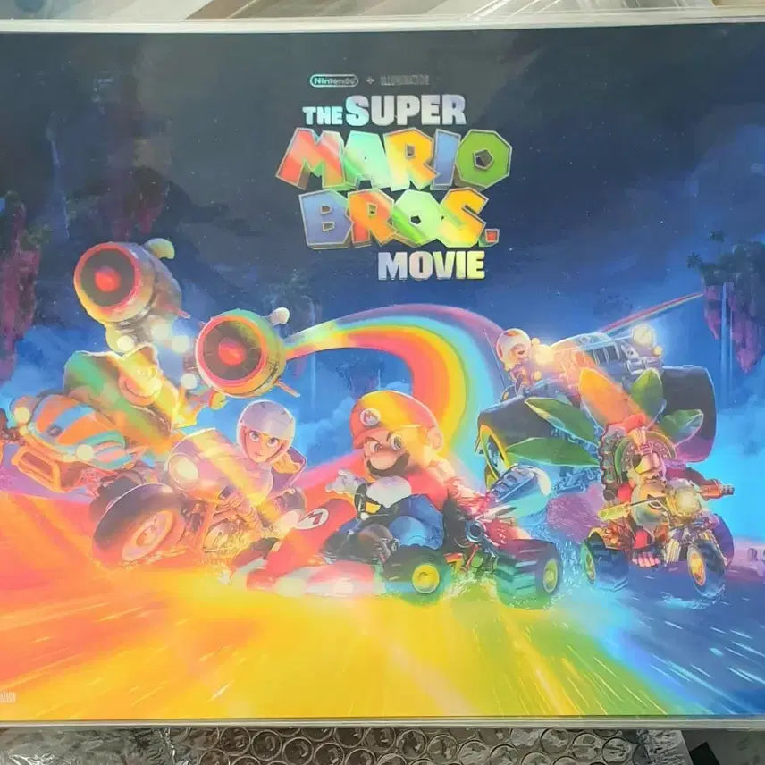 [BUNJANG] Super Mario Bros. Movie Rainbow Poster / 슈퍼마리오브라더스무비 무지개포스터