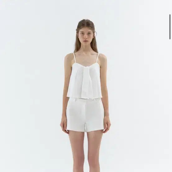 [SOLD OUT] 새상품)르베인 Kitten sleeveless blouse(Ivory)M