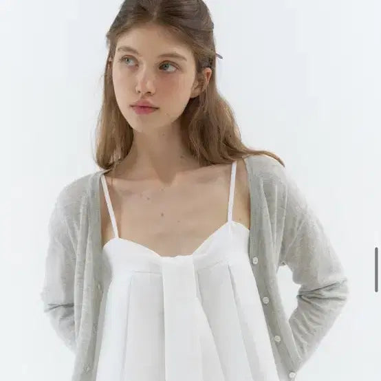 [SOLD OUT] 새상품)르베인 Kitten sleeveless blouse(Ivory)M