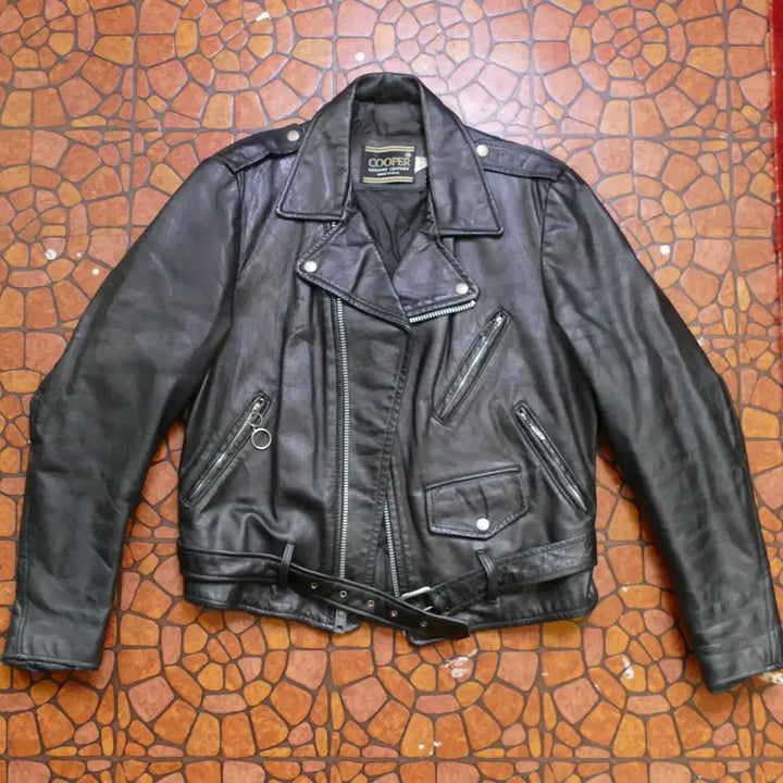 [BUNJANG] COOPER Double Riders Leather Jacket / [L] Made in U.S.A 쿠퍼 COOPER 더블 라이더 자켓