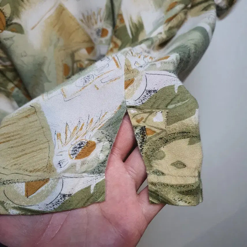 [BUNJANG] El Garril Rayon Short Sleeve Shirt / El Garril 반팔 레이온 셔츠