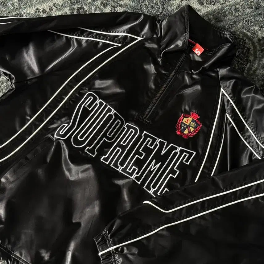 [BUNJANG] Supreme Satin Piping Pullover Black / [새제품]25ss 슈프림 사틴 파이핑 풀오버 블랙